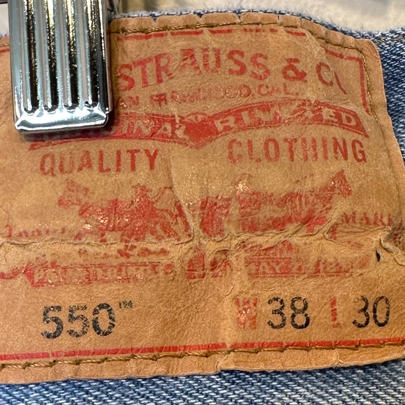 Levi’s 550 Plus Size Relaxed High Rise Baggy Tapered Unisex Mom Dad Jeans - Picture 8 of 13